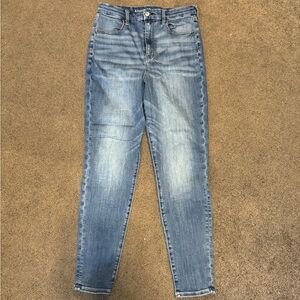 Women’s American Eagle Skinny Blue Jeans Extra High Rise: 12 Regular